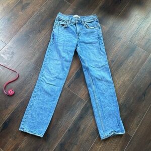 Abercrombie straight led mid rise 90s jeans